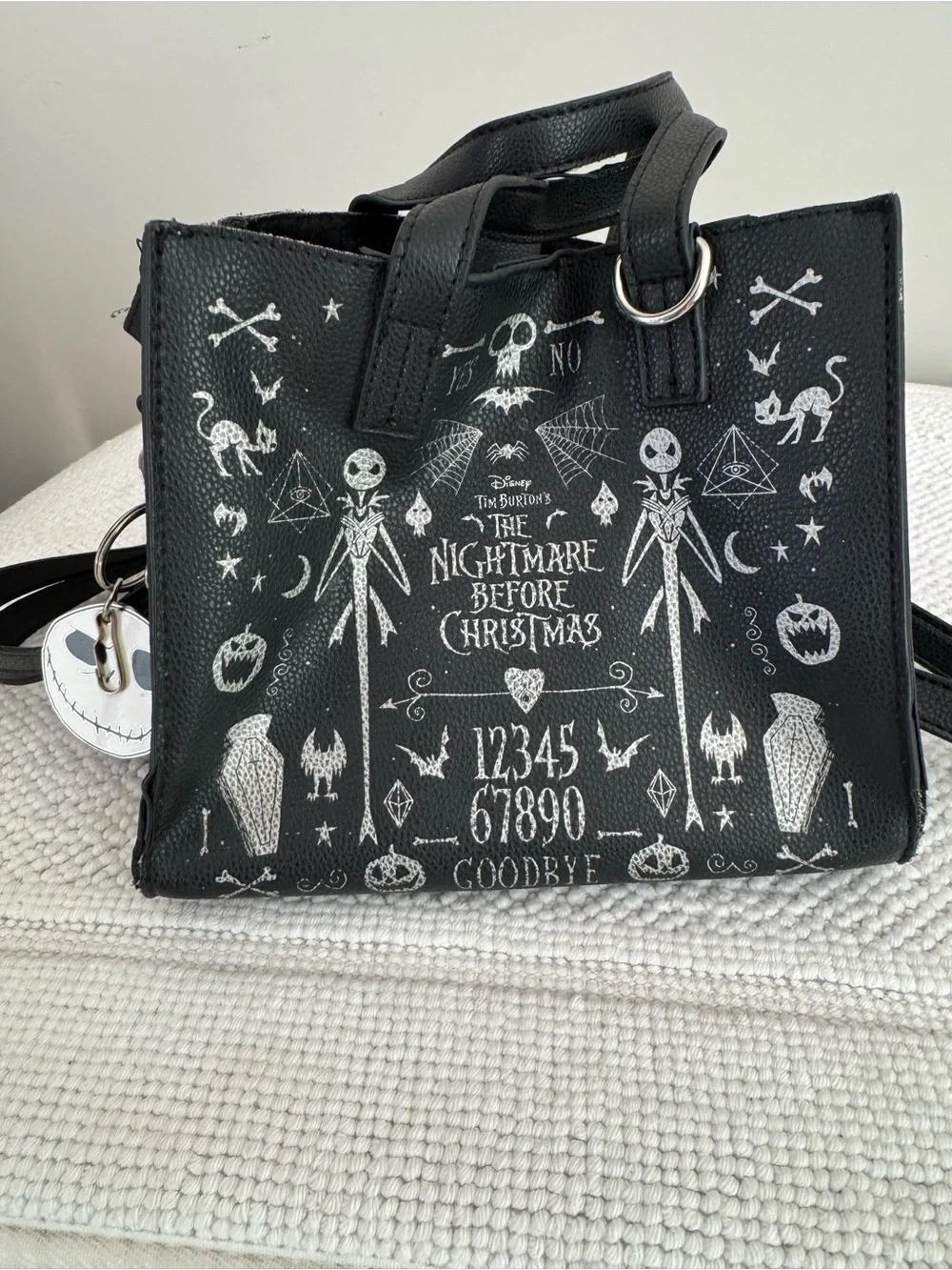 Disney Bioworld Nightmare Before Christmas Spirit Board Satchel Bag